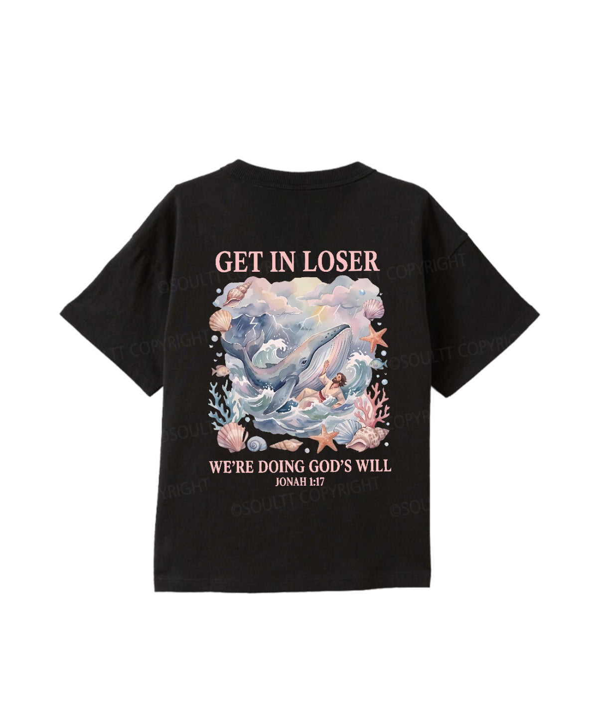 Kids We're Doing God's Will Double Sided Cotton Christian T-shirt