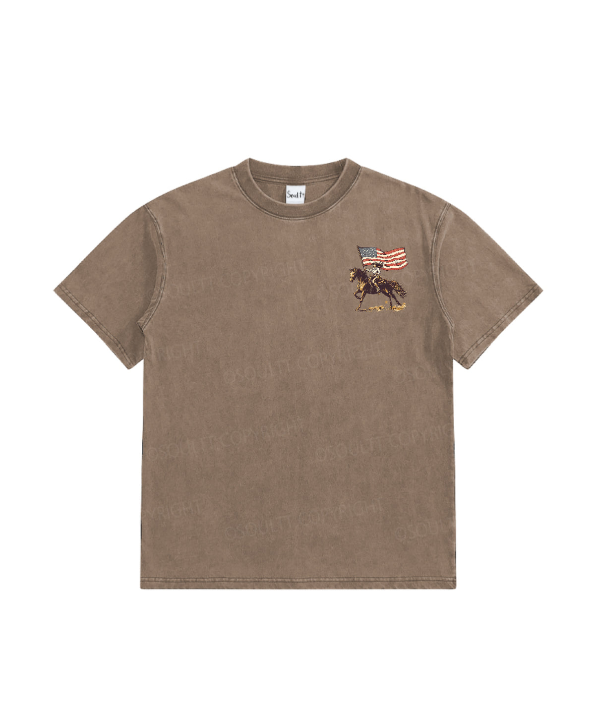 Kids One Nation Under God Double Sided Washed Christian T-shirt