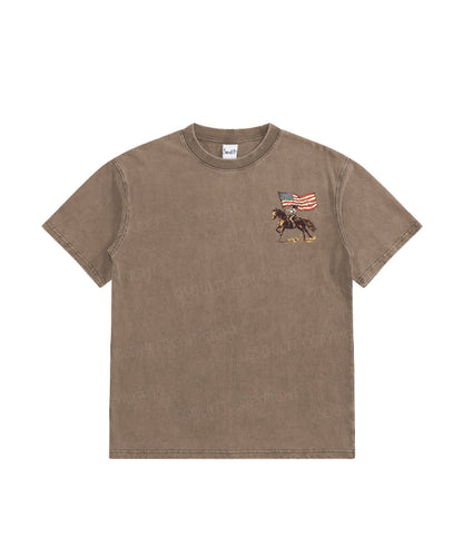 Kids One Nation Under God Double Sided Washed Christian T-shirt