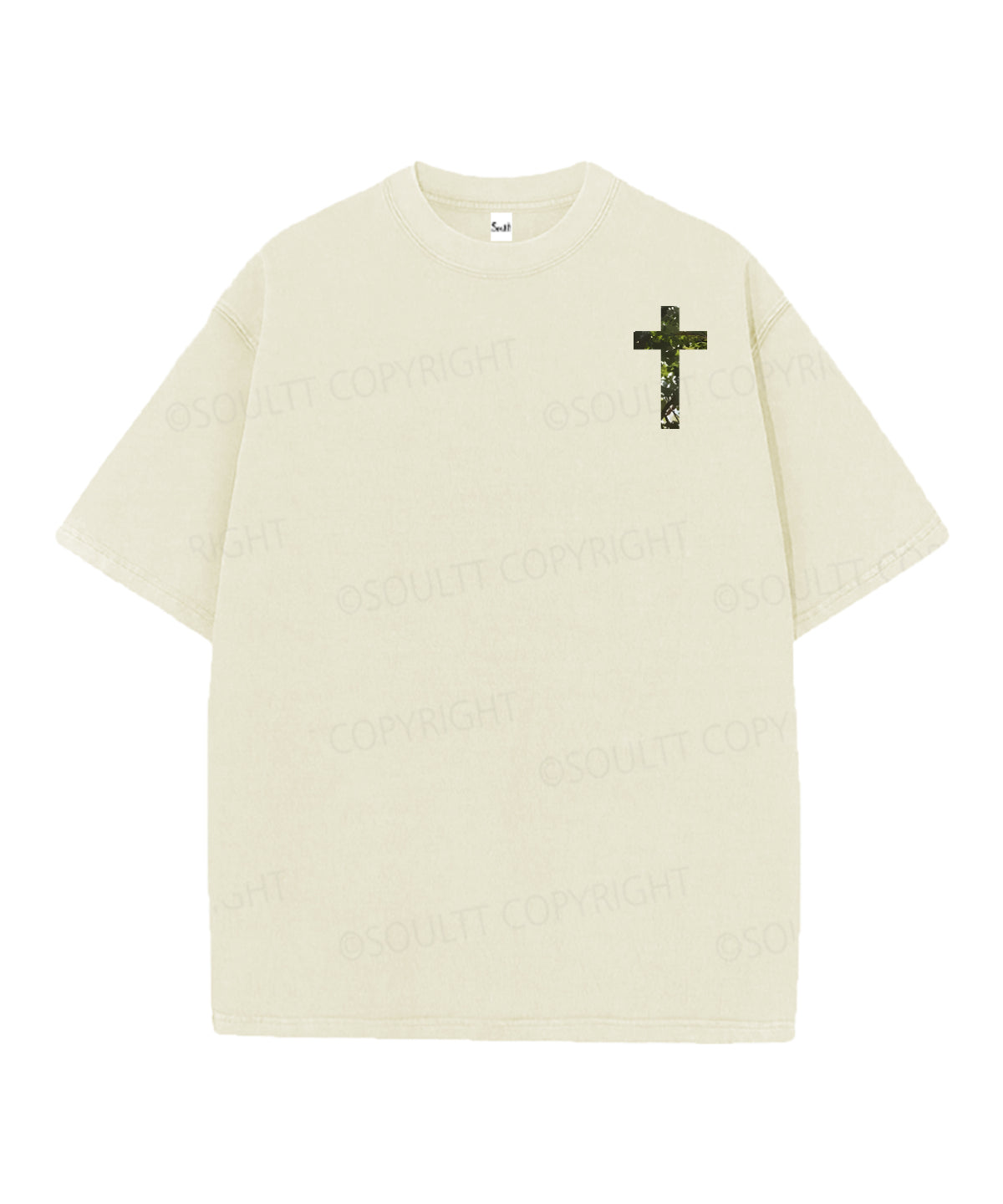 Rooted In Christ Double Sided Unisex Christian Washed T-Shirt & Shorts