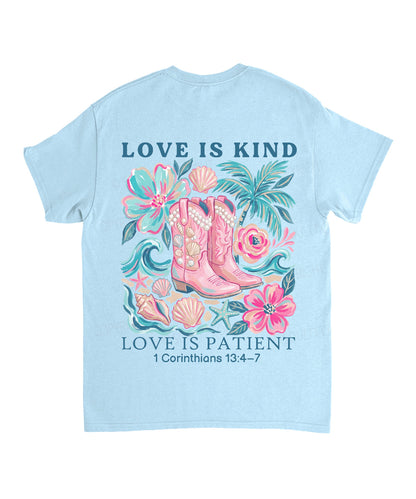 Love Is Kind Double Sided Unisex Cotton Christian T-Shirt