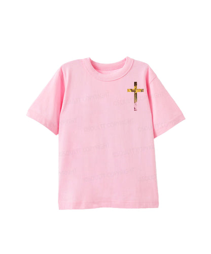 Kids The Lord Is My Shepherd Double Sided Cotton Christian T-shirt
