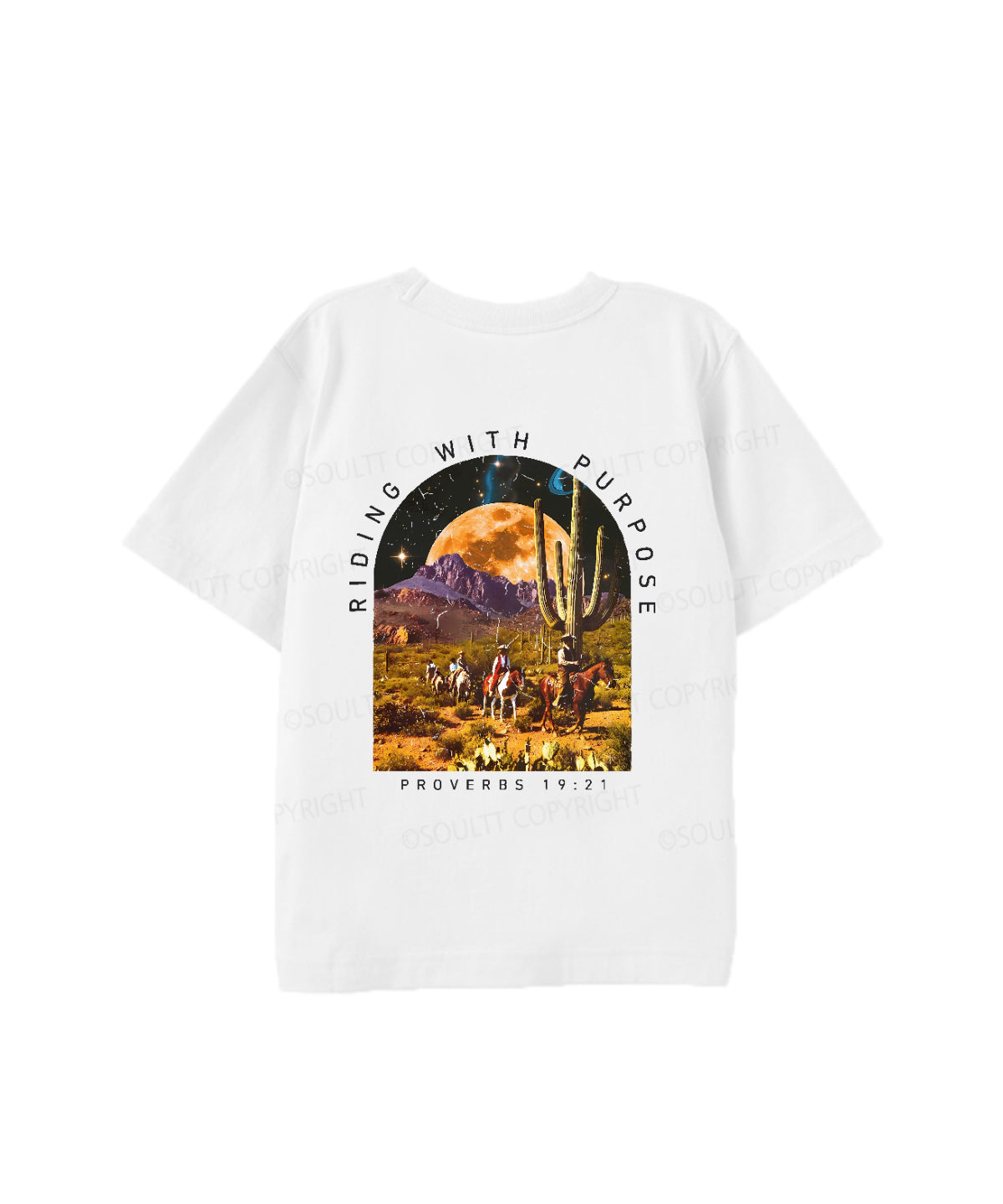 Kids Riding With Purpose Double Sided Cotton Christian T-shirt