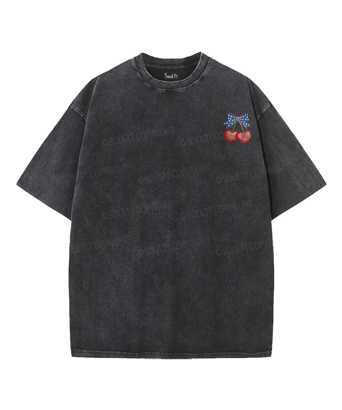 4th of July Double Sided Unisex Washed Christian T-shirt