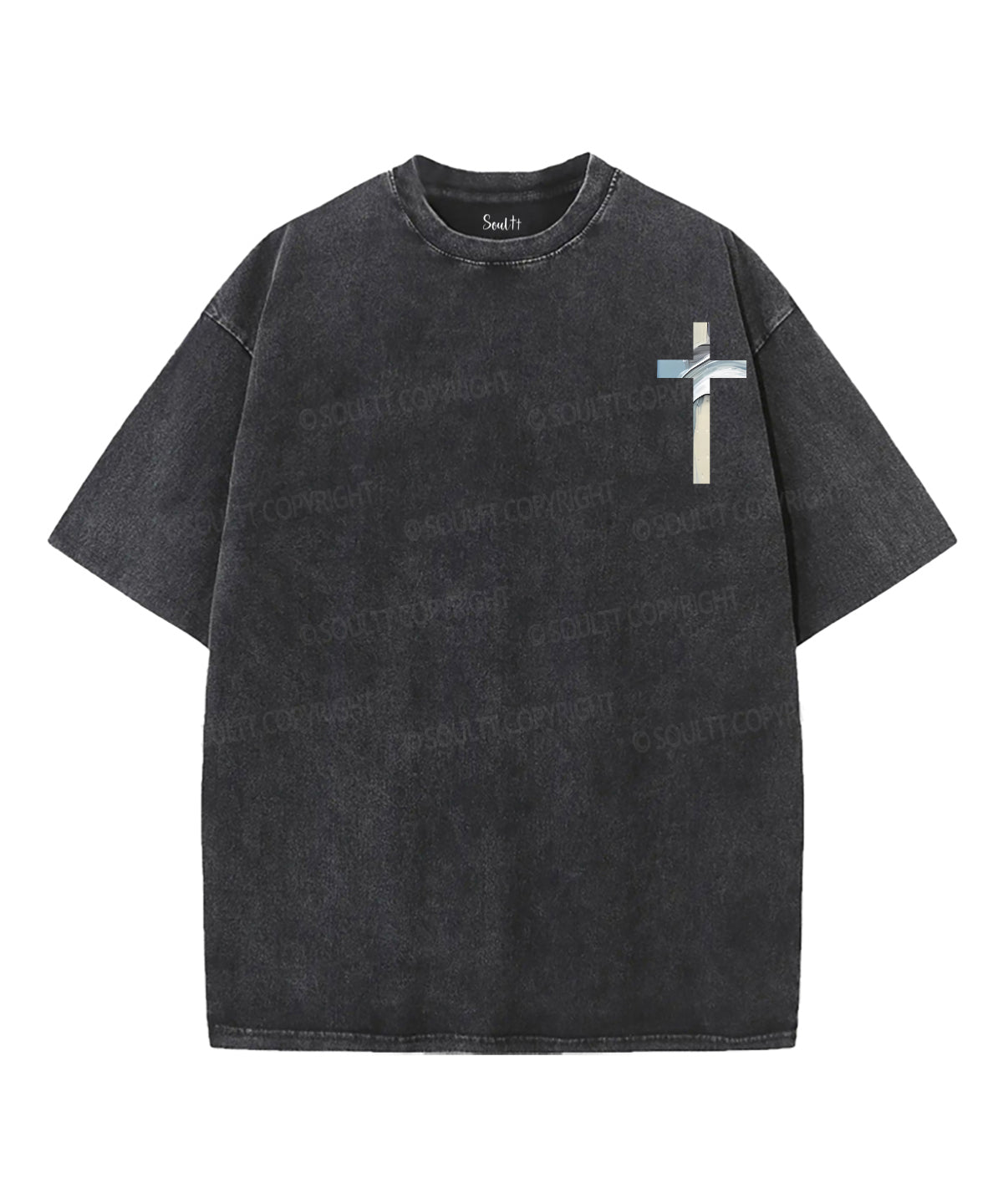 Faith Over Fear Double Sided Unisex Washed Christian T-shirt