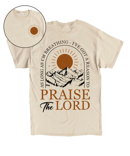 Praise The Lord Double Sided Unisex Cotton Christian T-Shirt