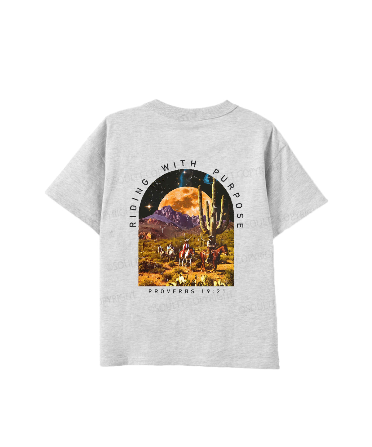 Kids Riding With Purpose Double Sided Cotton Christian T-shirt