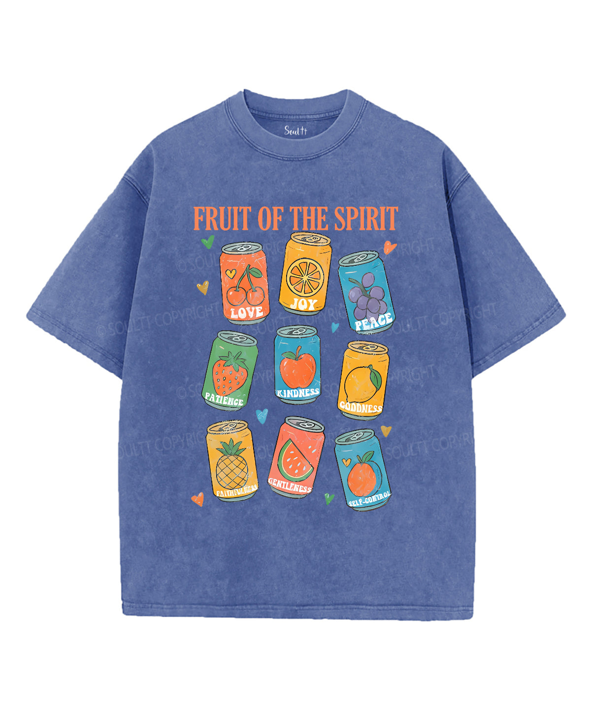 Fruit Of The Spirit Unisex Washed Christian T-shirt