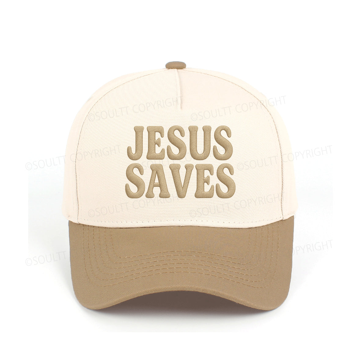 Jesus Saves Embroidered Christian Trucker Hat