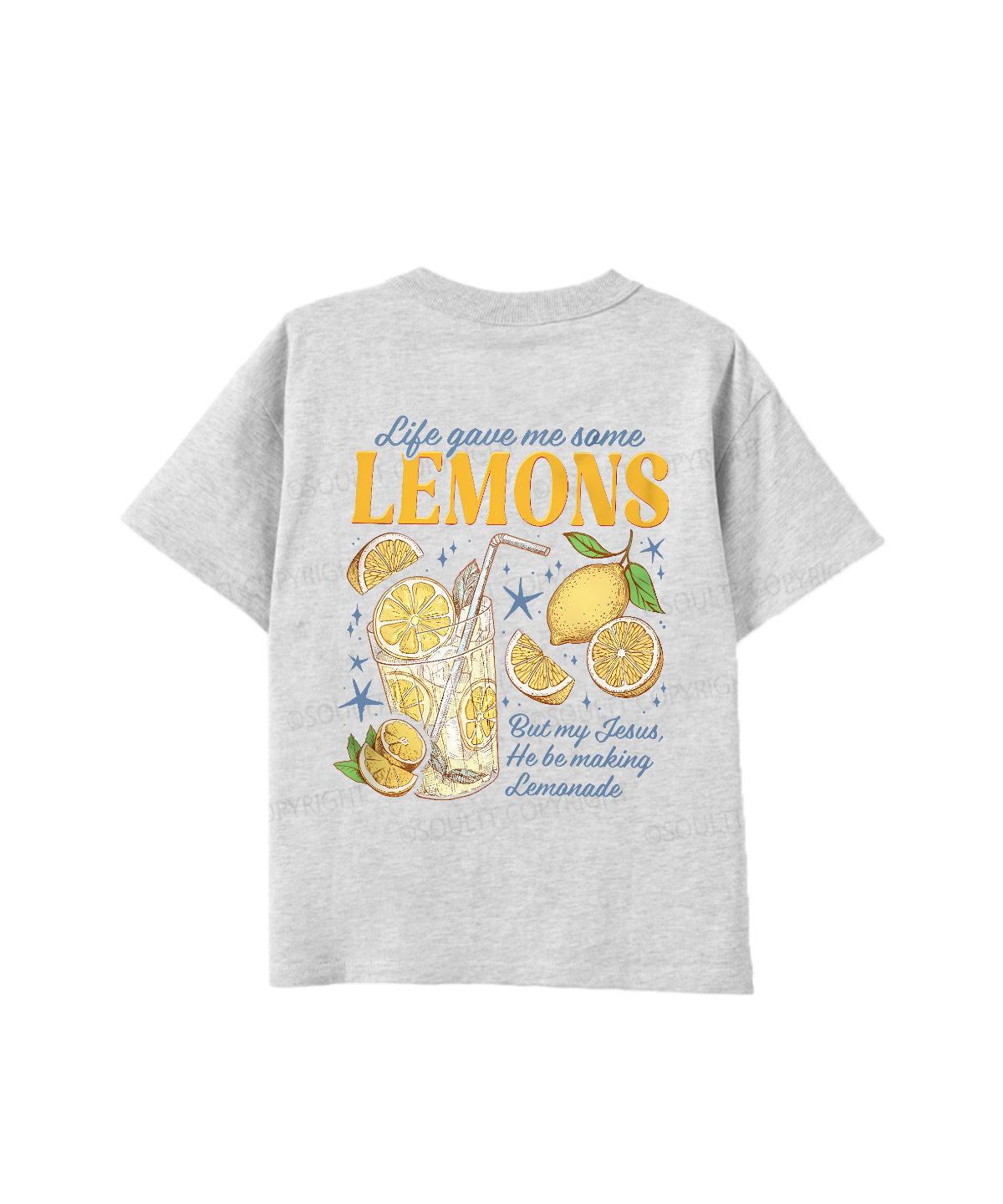 Kids Life Gave Me Some Lemons Double Sided Cotton Christian T-shirt