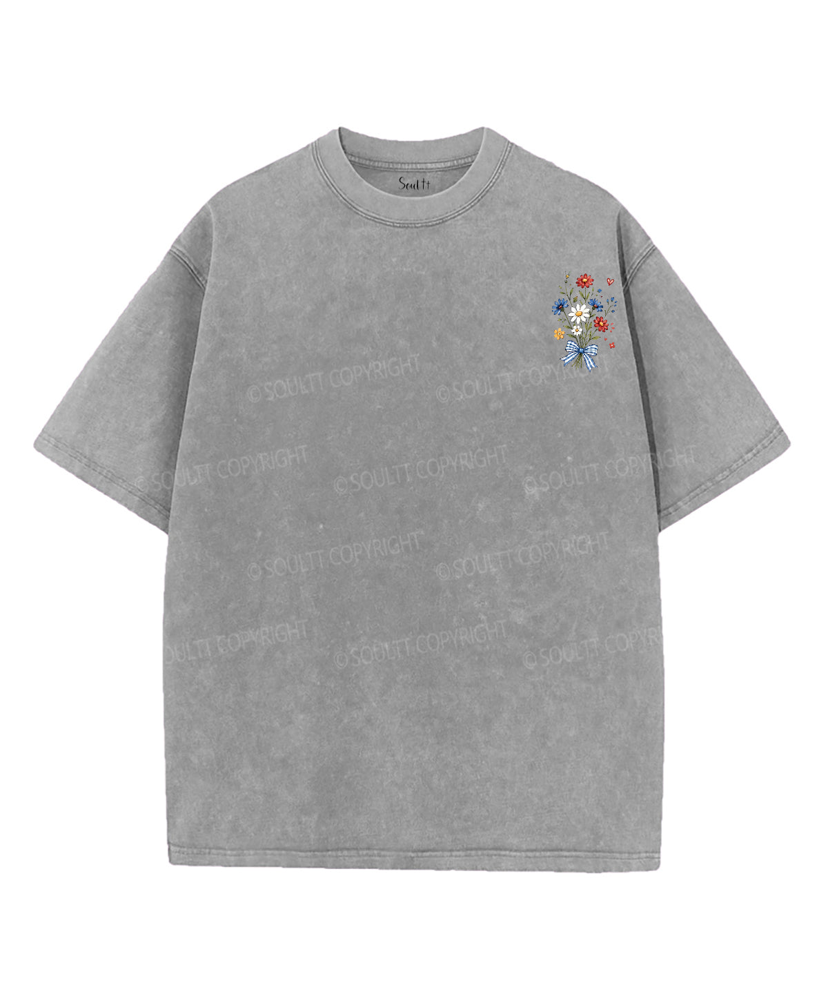 Faith • Freedom • Family Double Sided Unisex Washed Christian T-shirt