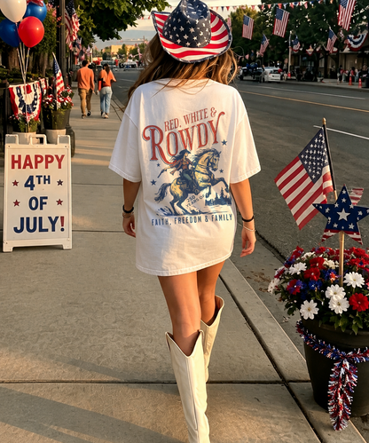 250 Years America Anniversary Double Sided Unisex Washed Christian T-shirt