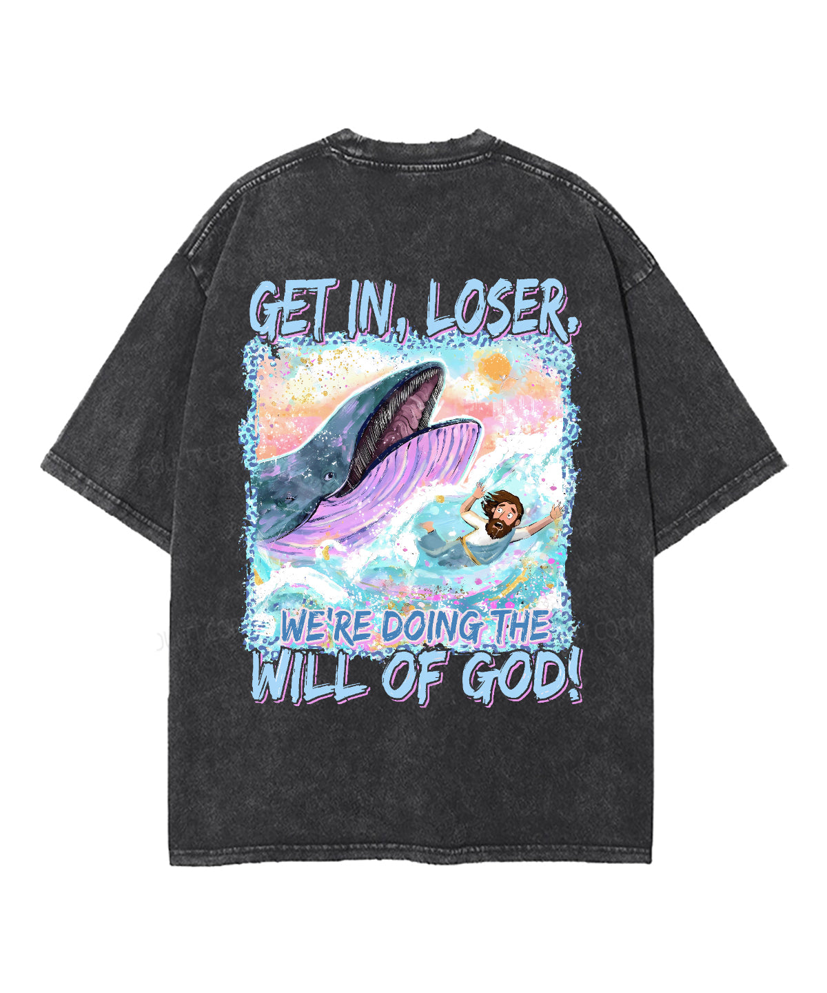 We're Doing The Will Of God Double Sided Unisex Washed Christian T-shirt
