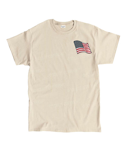 She Loves Jesus And America Too Double Sided Unisex Washed Christian T-shirt