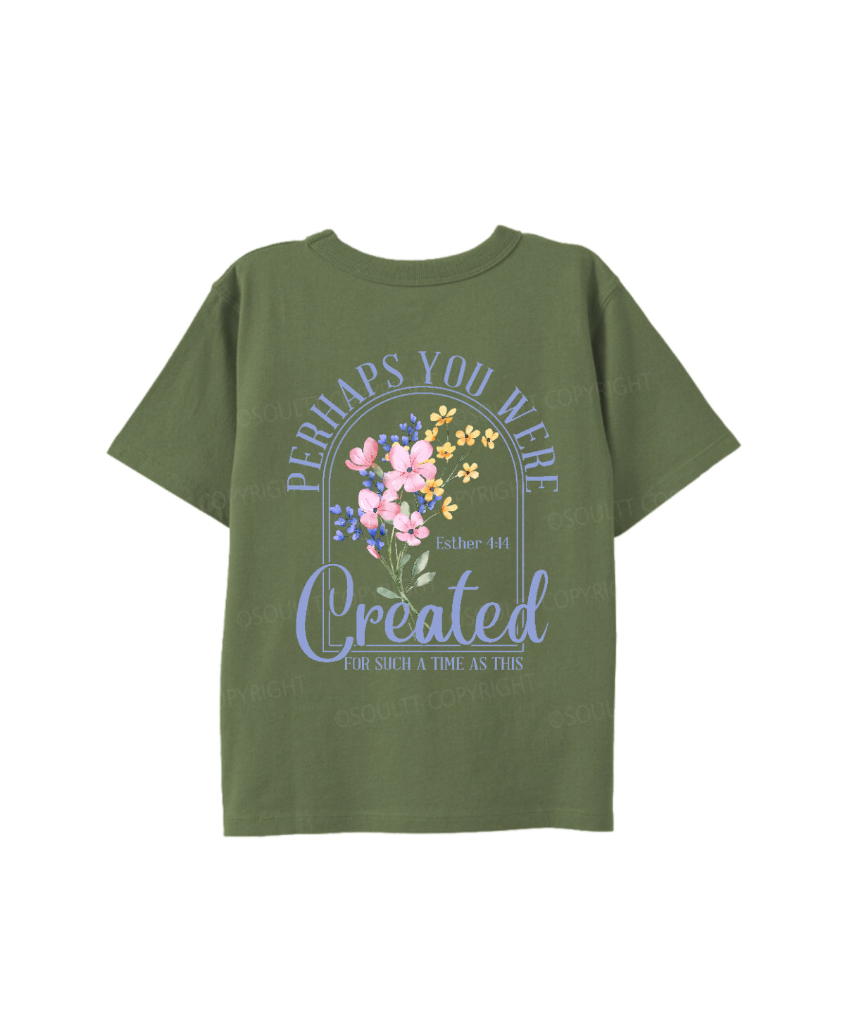 Kids Created For Such A Time Double Sided Cotton Christian T-shirt