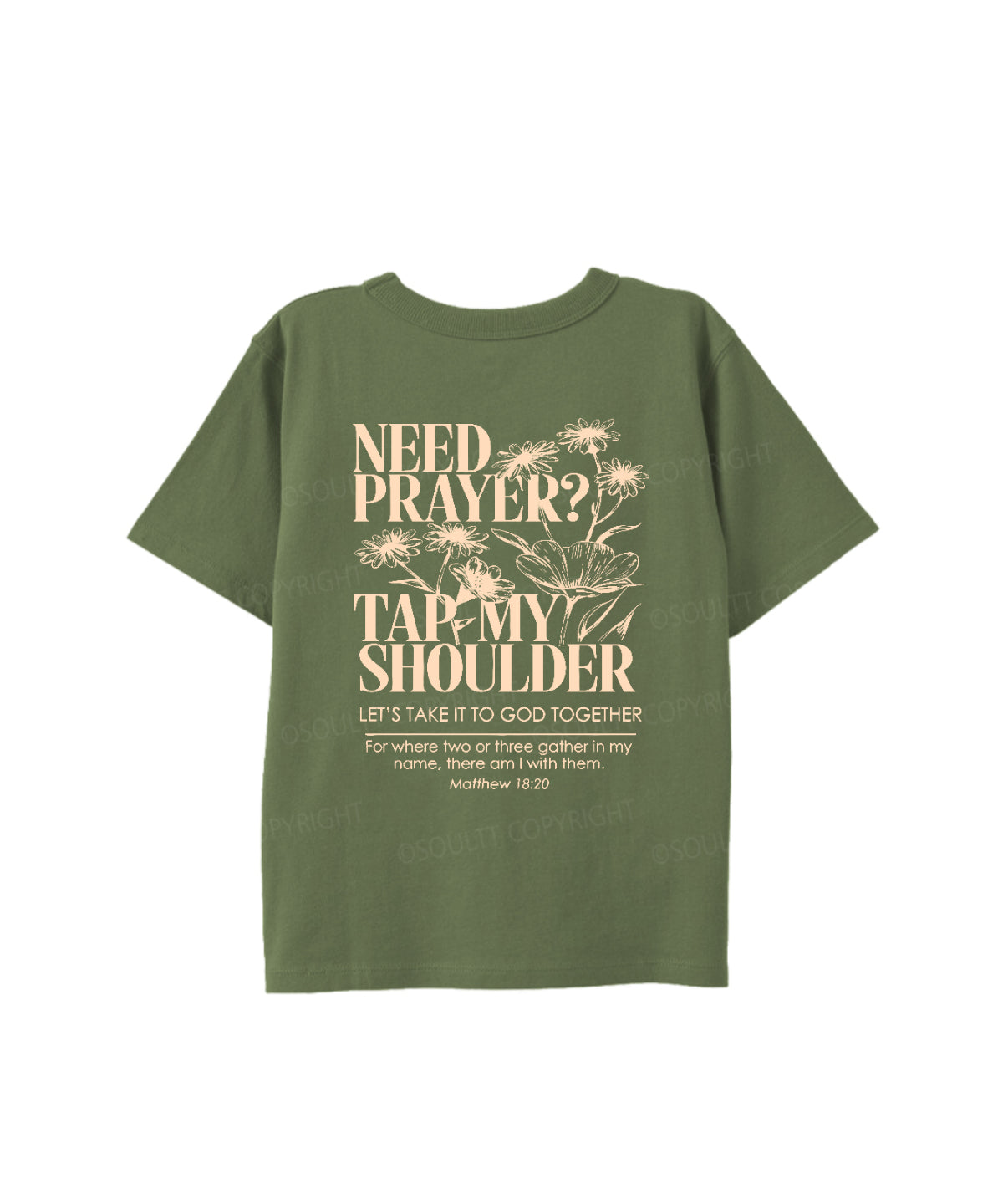 Kids Need Prayer ? Double Sided Cotton Christian T-shirt