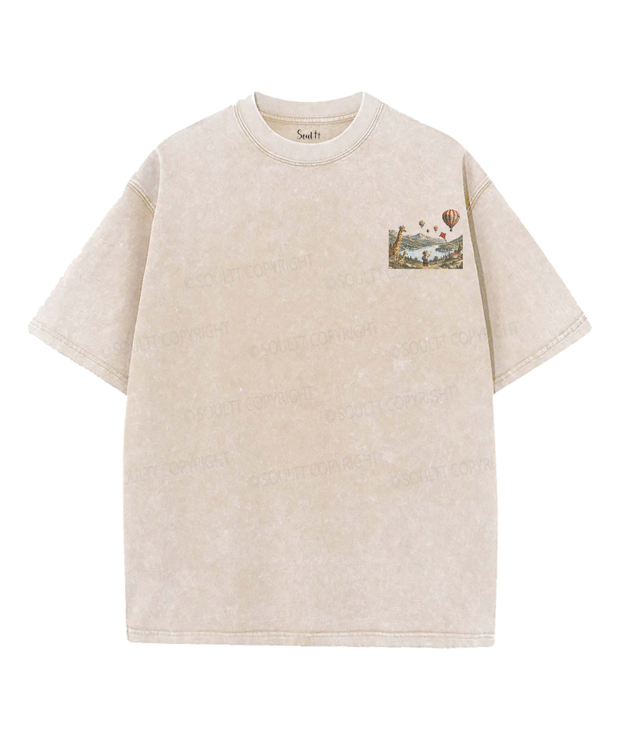 Eternal Happiness Double Sided Unisex Washed Christian T-shirt