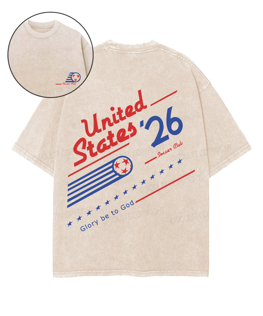 2026 World Cup Double Sided Unisex Washed Christian T-shirt