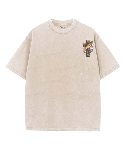 Fishers Of Men Double Sided Unisex Washed Christian T-shirt