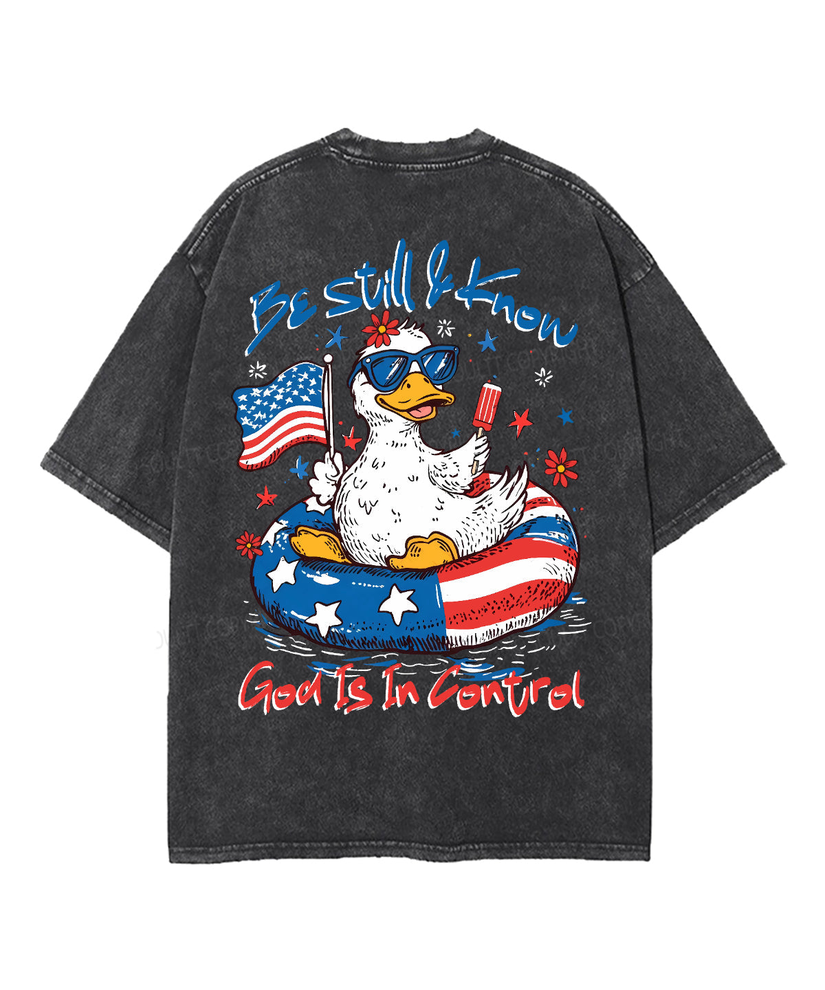 Be Still & Know Double Sided Unisex Washed Christian T-shirt