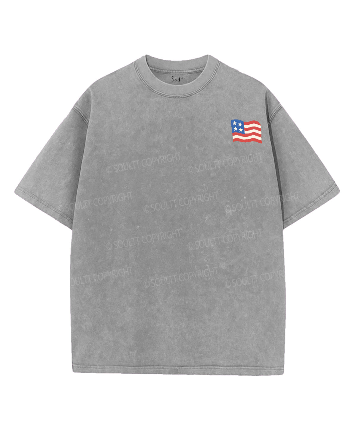 Blessed is the nation whose God is the Lord Double Sided Unisex Washed Christian T-shirt