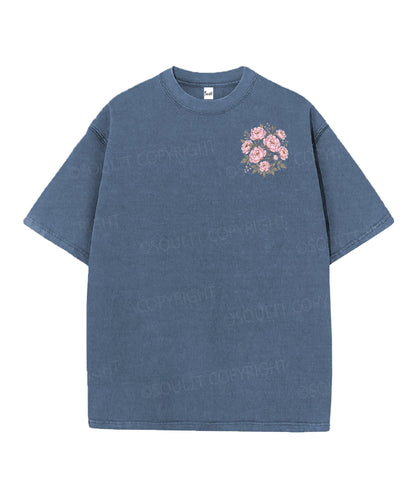 Rooted In Christ Double Sided Unisex Christian Washed T-Shirt & Shorts