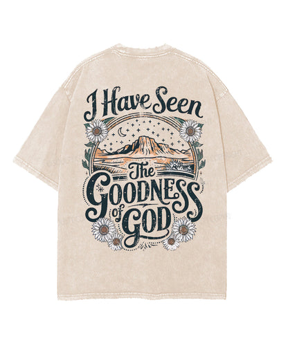 I Have Seen The Goodness Of God Double Sided Unisex Washed Christian T-shirt