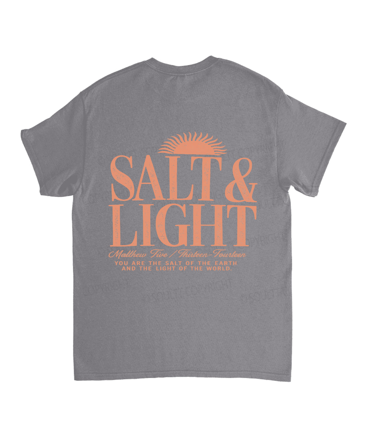 Salt & Light Double Sided Unisex Cotton Christian T-Shirt