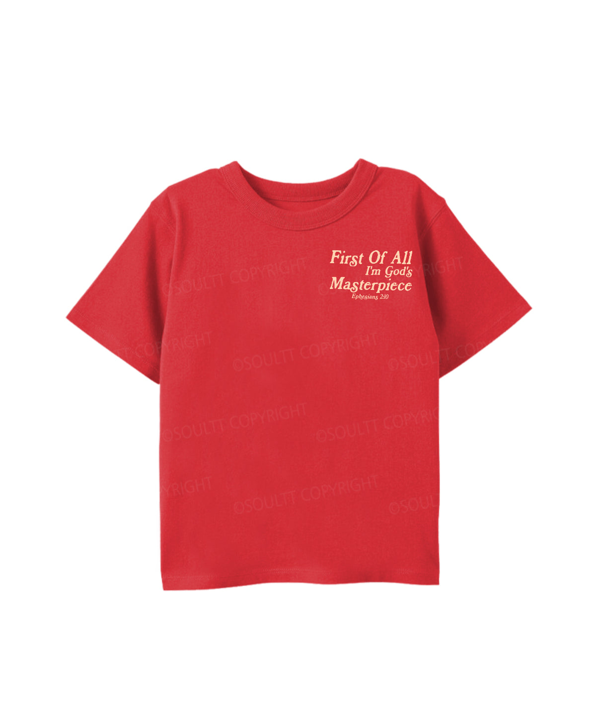 Kids First Of All I'm God's Double Sided Cotton Christian T-shirt