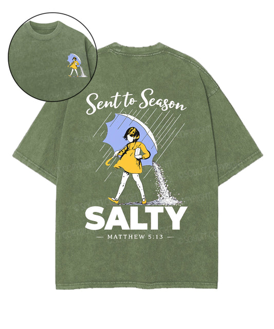 Sent To Season Double Sided Unisex Washed Christian T-shirt