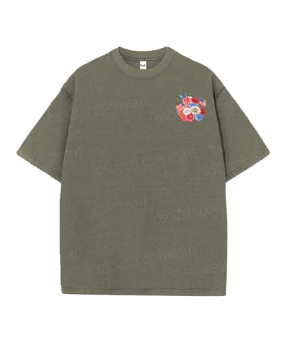 250 Years America Anniversary Double Sided Unisex Christian Washed T-Shirt & Shorts