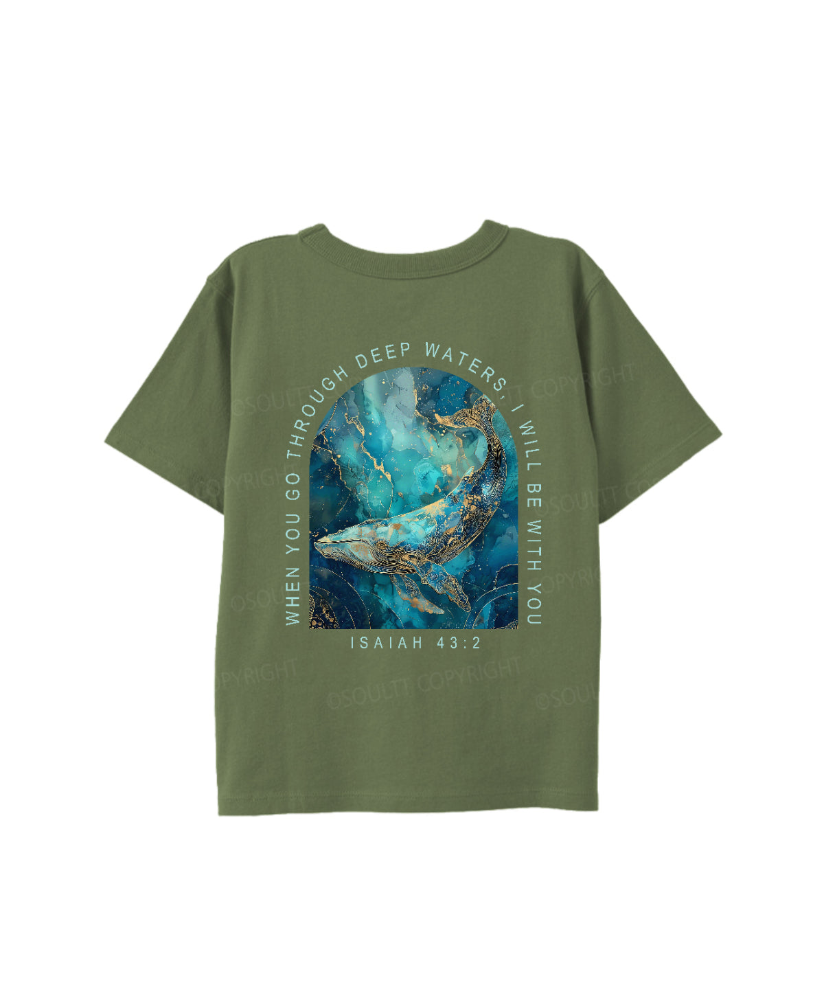 Kids I Will Be With You Double Sided Cotton Christian T-shirt
