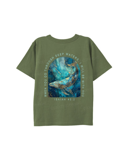 Kids I Will Be With You Double Sided Cotton Christian T-shirt