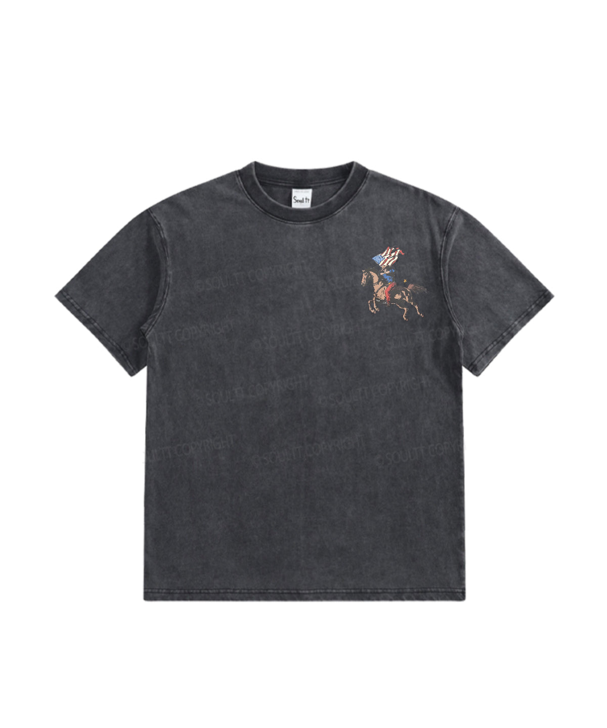 Kids 250 Years America Anniversary Double Sided Washed Christian T-shirt