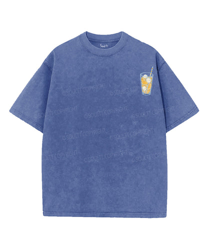 Life Gave Me Some Lemons Double Sided Unisex Washed Christian T-shirt