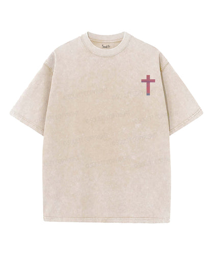Fatherhood Is Kingdom Work Double Sided Unisex Washed Christian T-shirt
