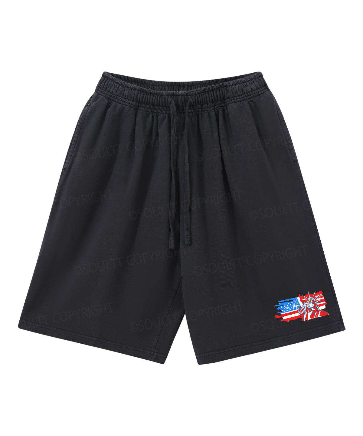 250 Years America Anniversary Double Sided Unisex Christian Washed T-Shirt & Shorts