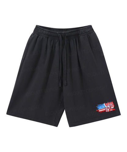 250 Years America Anniversary Double Sided Unisex Christian Washed T-Shirt & Shorts