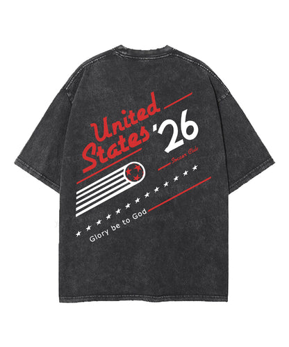 2026 World Cup Double Sided Unisex Washed Christian T-shirt