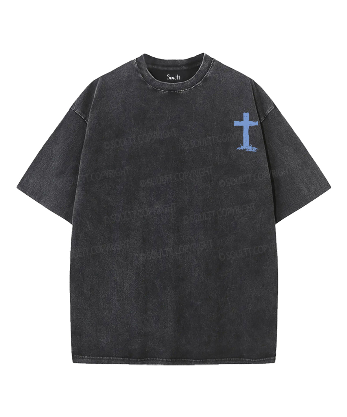 Freedom In His Grace Double Sided Unisex Washed Christian T-shirt