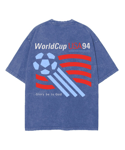 World Cup Double Sided Unisex Washed Christian T-shirt