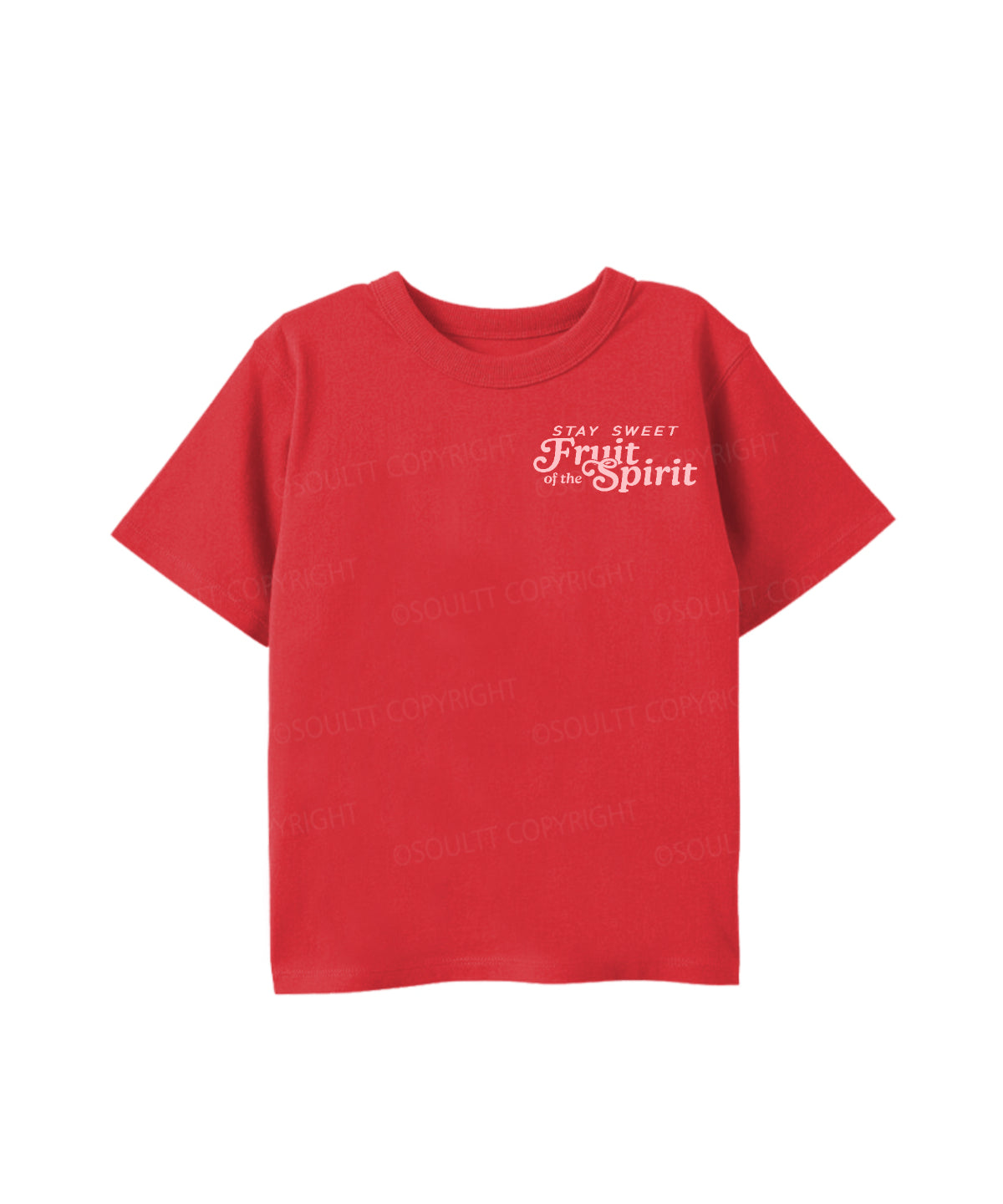 Kids Fruit Of The Spirit Double Sided Cotton Christian T-shirt