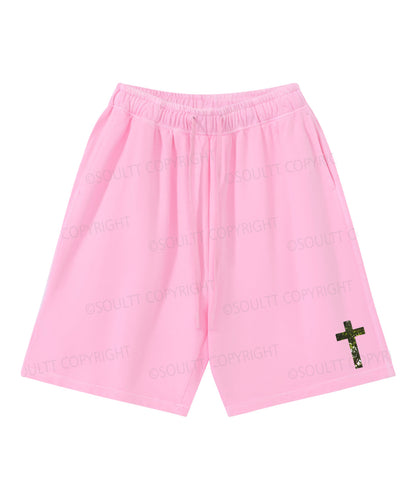 Rooted In Christ Double Sided Unisex Christian Washed T-Shirt & Shorts