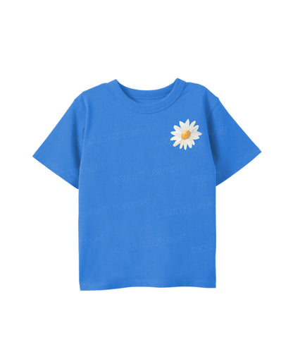 Kids Consider The Wildflowers Double Sided Cotton Christian T-shirt
