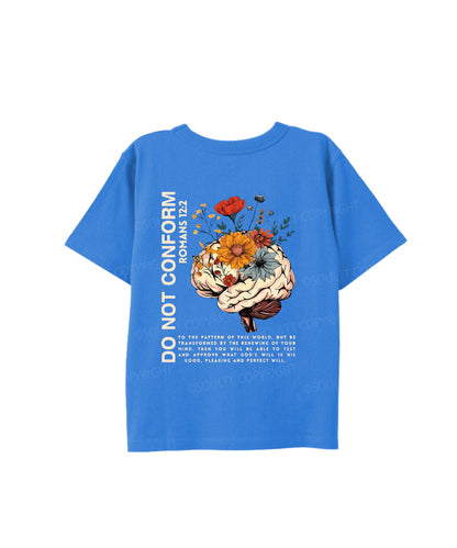 Kids Do Not Conform Double Sided Cotton Christian T-shirt