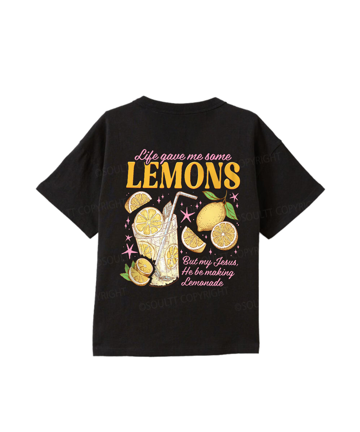 Kids Life Gave Me Some Lemons Double Sided Cotton Christian T-shirt