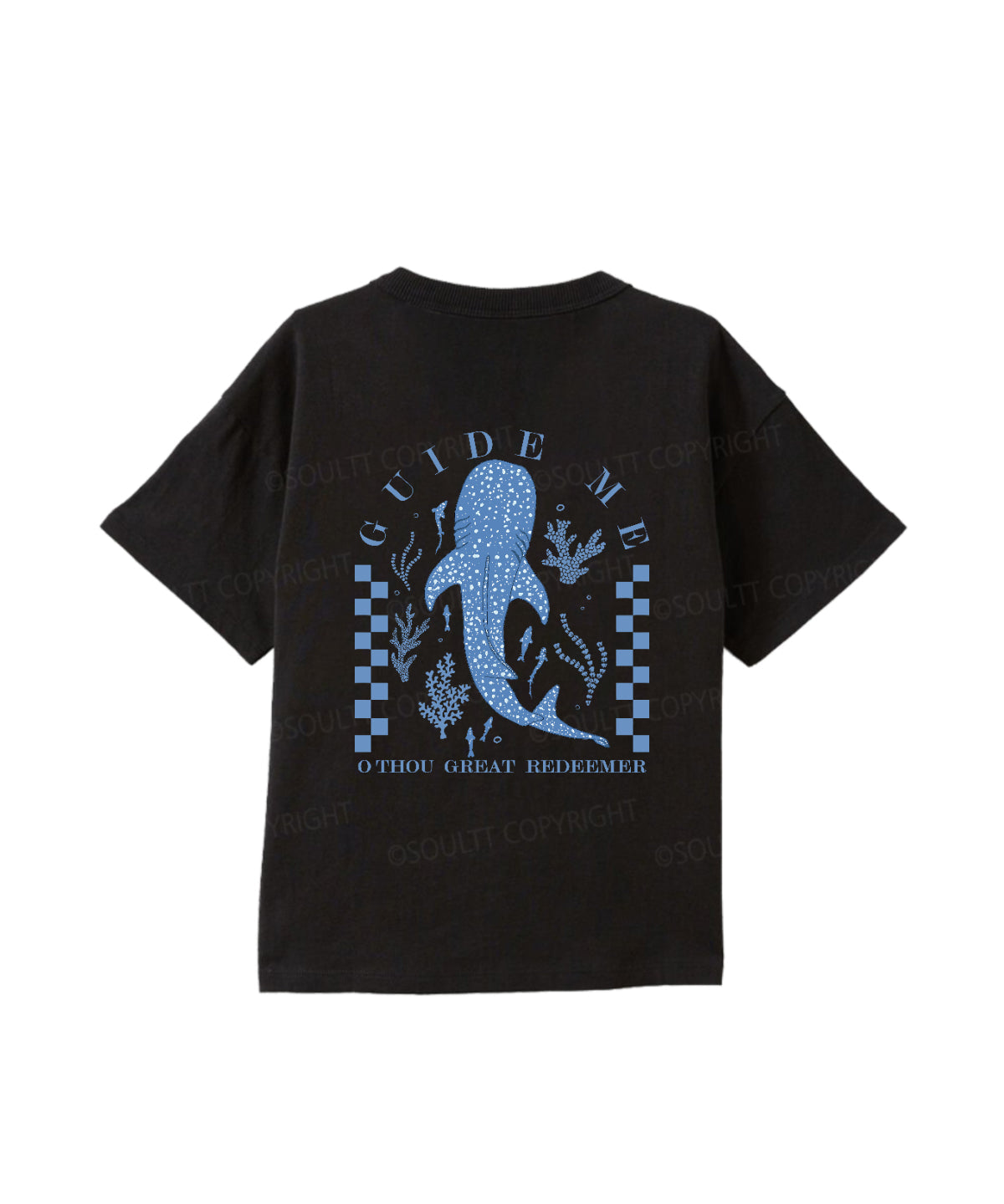 Kids Guide Me ,O Thou Great Redeemer Double Sided Cotton Christian T-shirt