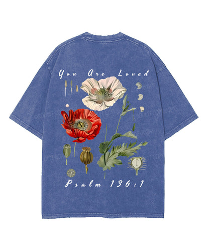 You Are Loved Double Sided Unisex Washed Christian T-shirt