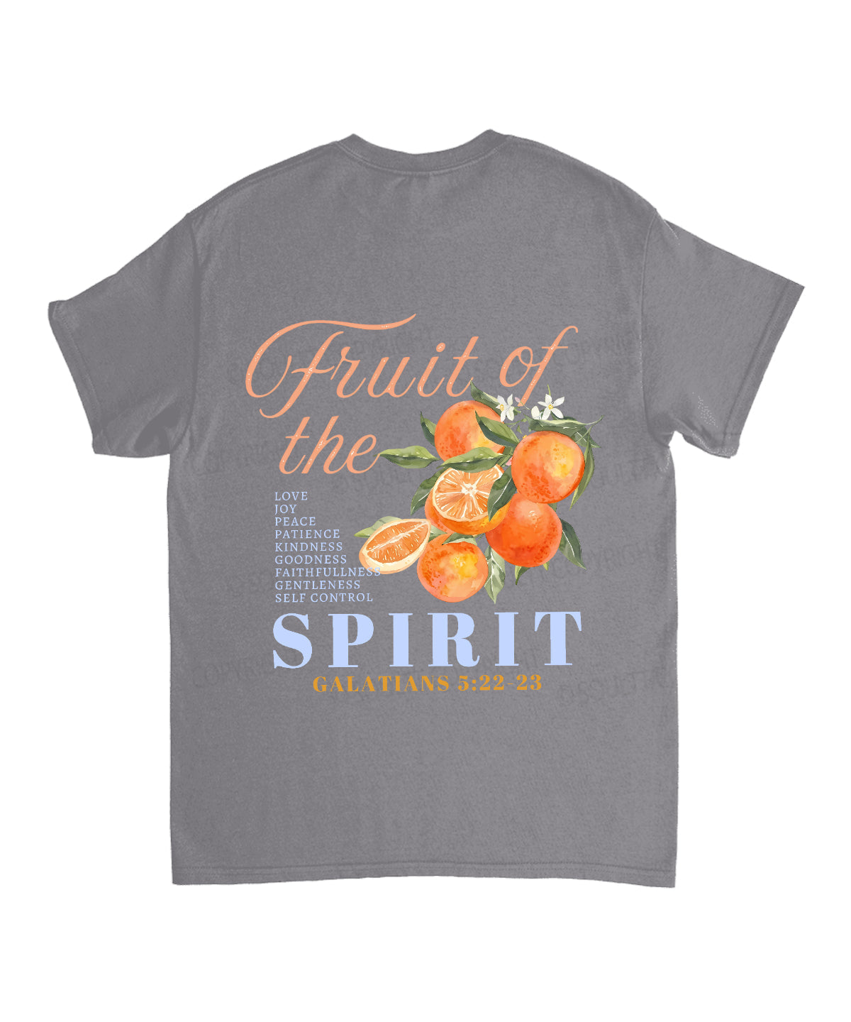 Fruit Of The Spirit Double Sided Unisex Cotton Christian T-Shirt