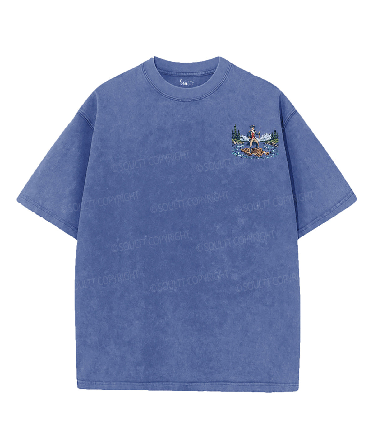 Faith & Freedom Double Sided Unisex Washed Christian T-shirt